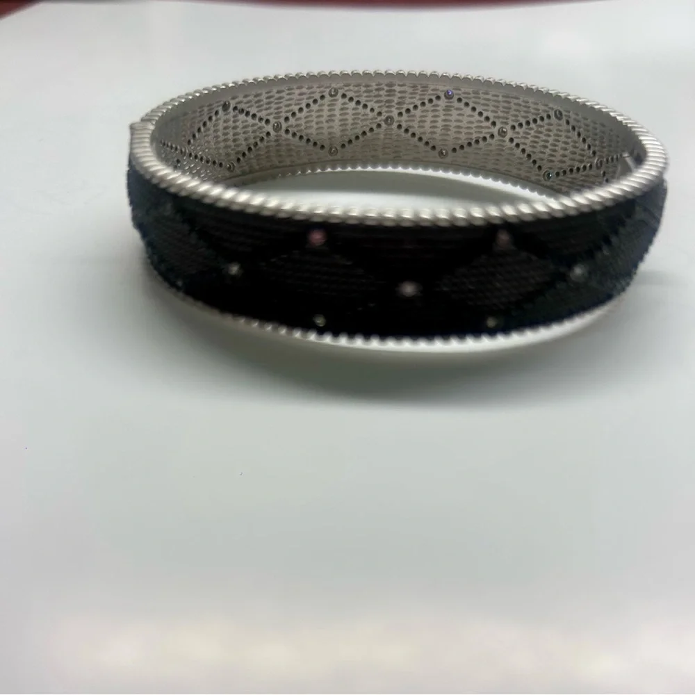 Freida Rothman signature textured hinged bangle new - Picture 11 of 12